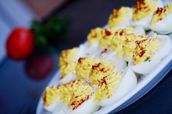 Deviled eggs for a crowd