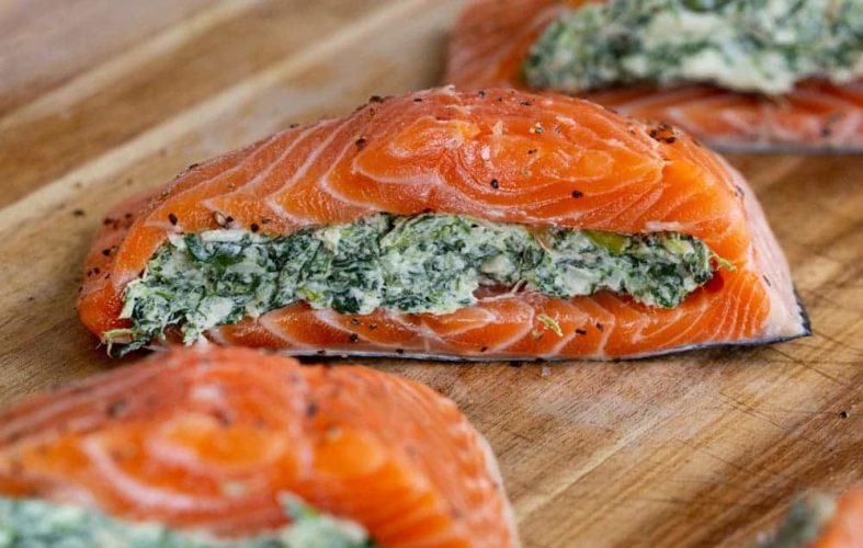 Spinach Stuffed Salmon | Meal Studio