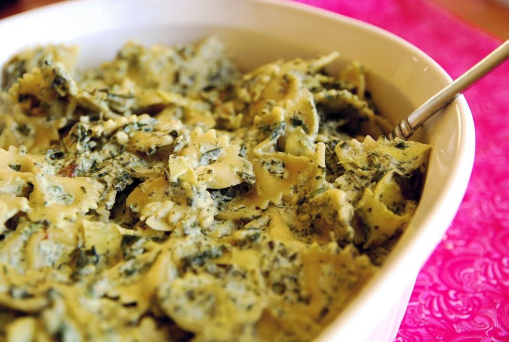 Spinach artichoke pasta Meal Studio