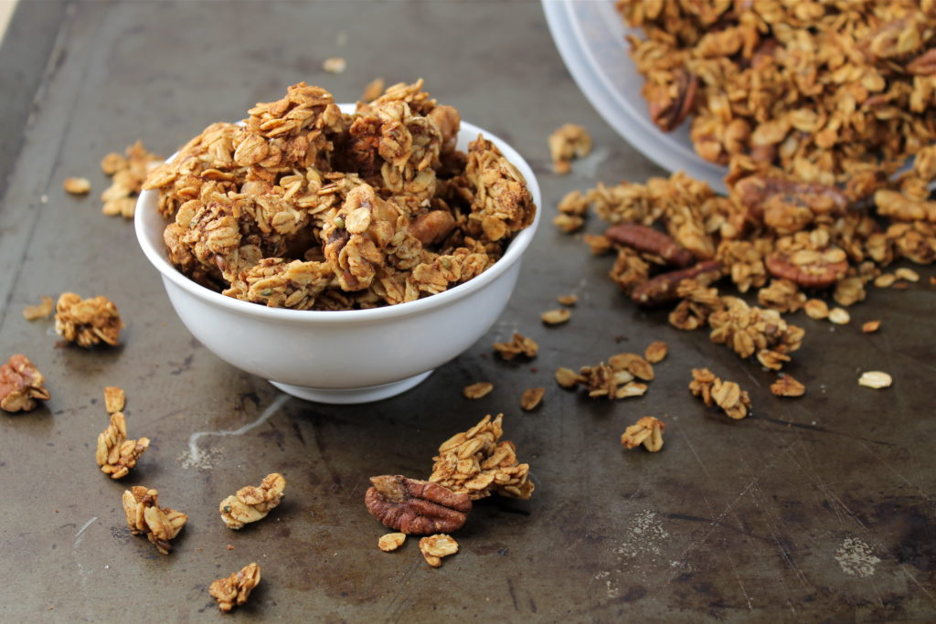Vegan Banana Bread Granola - Homemade Make-Ahead Breakfast - Meal Studio